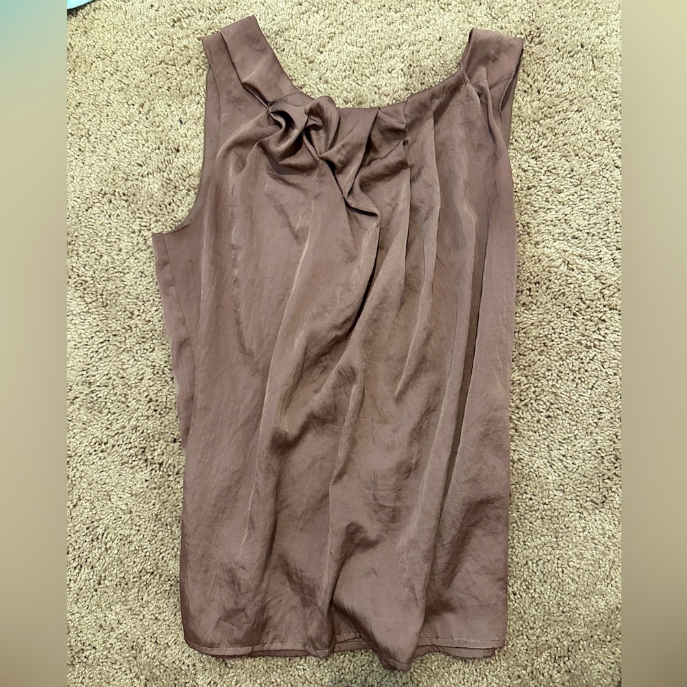 Lilac silk blouse